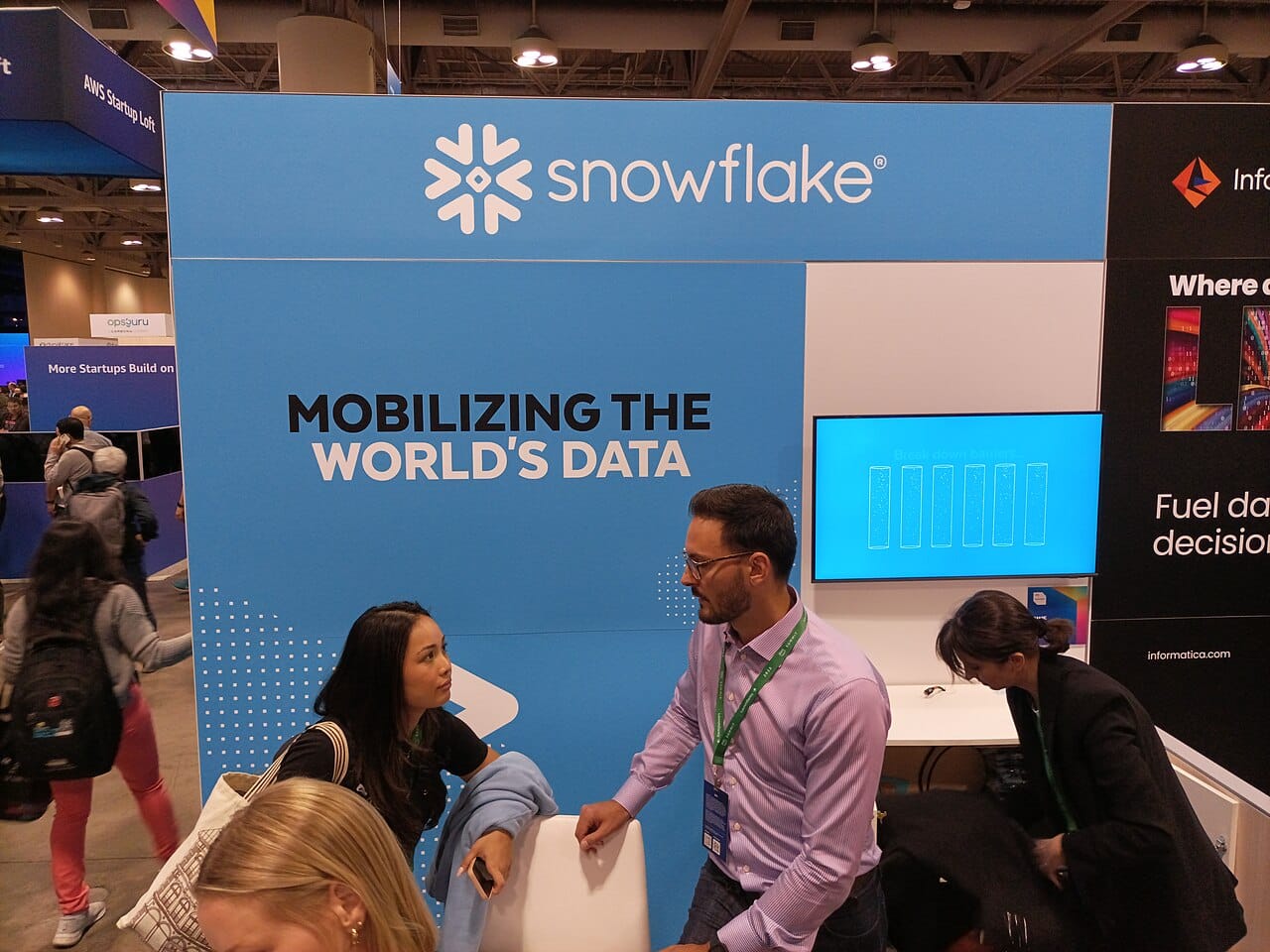 Snowflake's business is built around cloud data warehousing.