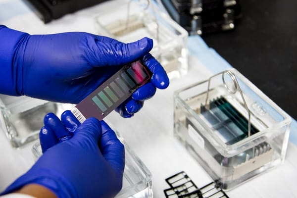 A handheld device used to identify chemical substances in the field.